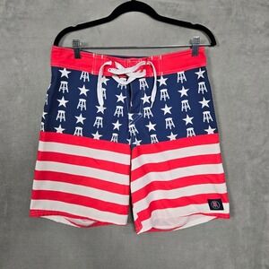 Barstool Sports Board Shorts Mens 32 Patriotic American Flag USA beach